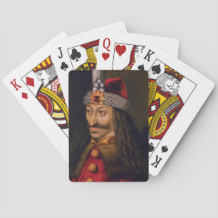 Vlad tepes Impaler Voivode Portrait Dracula Histor Spielkarten