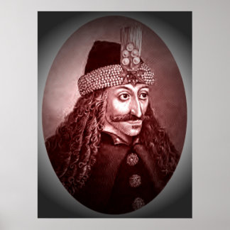 Vlad Ţepeş red Poster