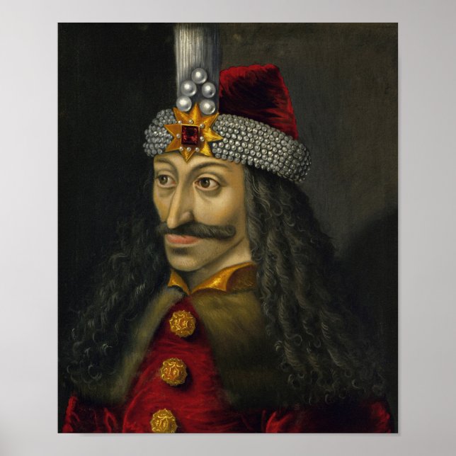 Vlad the Impaler Portrait Poster (Vorne)