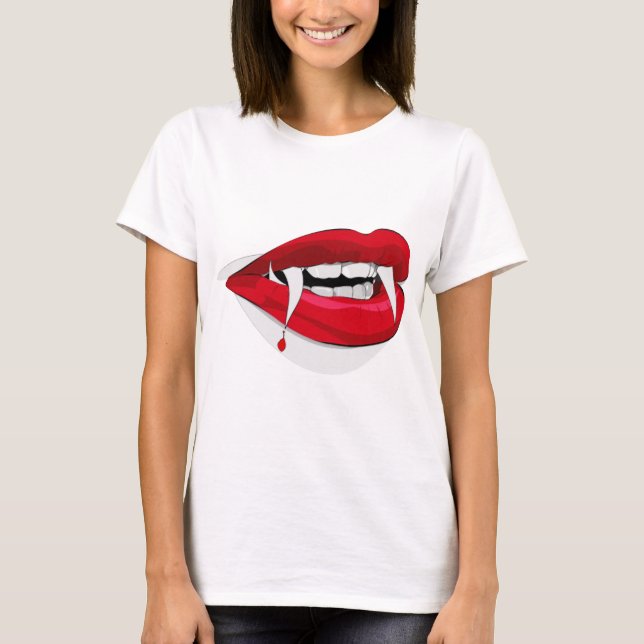 Vladdy Fangs Happy Vampire T-Shirt (Vorderseite)