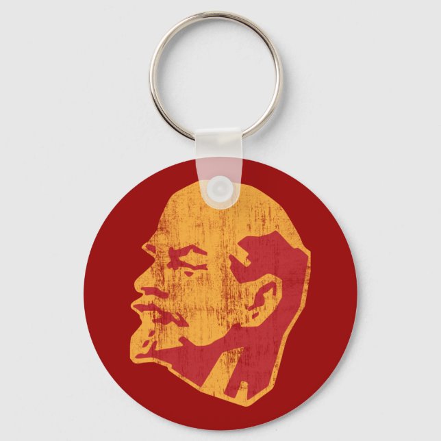 Vladimir-Lenin-ccp-Portrait Schlüsselanhänger (Vorderseite)