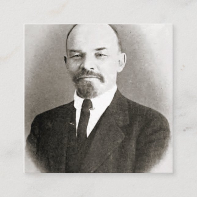 Vladimir Lenin Portrait Quadratische Visitenkarte (Vorderseite)