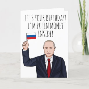 VLADIMIR PUTIN: Ihr Geburtstag Karte