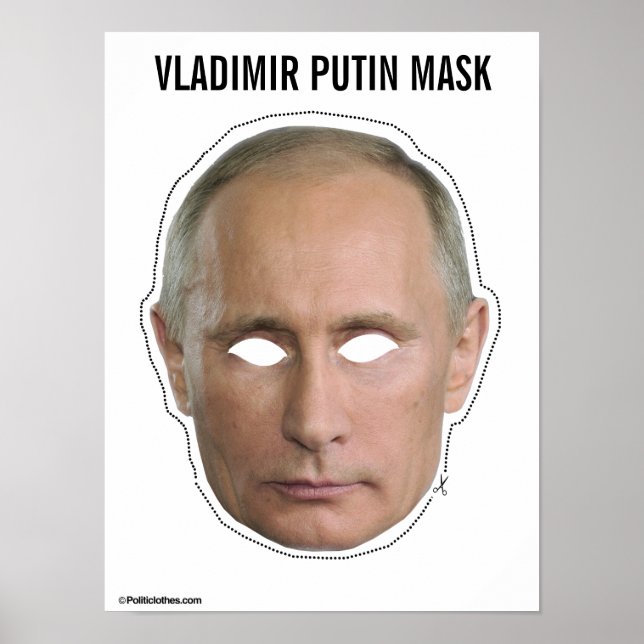 Vladimir Putin Mask Cutout Poster (Vorne)