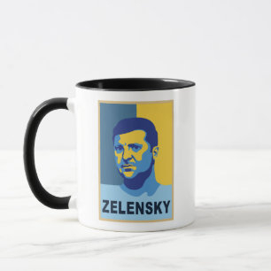 Vladimir Zelensky - ich stehe mit der Ukraine Tasse
