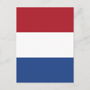 Vlag van Nederland - Flagge der Niederlande Postkarte