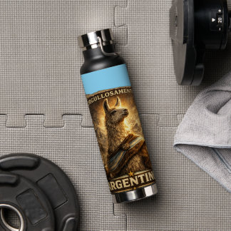 VLLC Orgullosamente Argentino Llama Mate Patriotic Trinkflasche