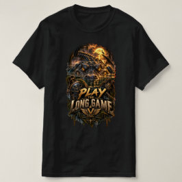 VLLC Play The Long Game Motivation Crocodile Graph T-Shirt