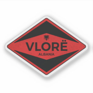 Vlorë Albanien Vintag Aufkleber
