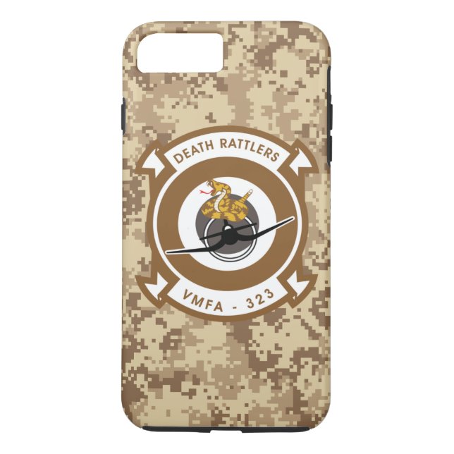 VMFA-323 Tod Rattlers "MarineCamouflage " Case-Mate iPhone Hülle (Rückseite)