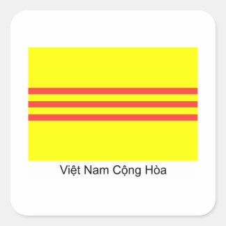 VNCH-Flag Quadratischer Aufkleber