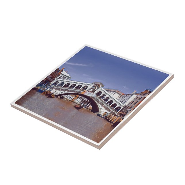 VNT002 VENICE, RIALTO BRIDGE - Italien, Fliese (Seite)