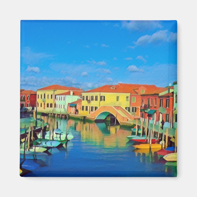 VNT004 MURANO, Venetian Lagoon, Italy - Fridge Magnet (Vorne)