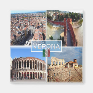 VNT009 VERONA, Mosaic, Veneto, Italy, Fridge Magnet