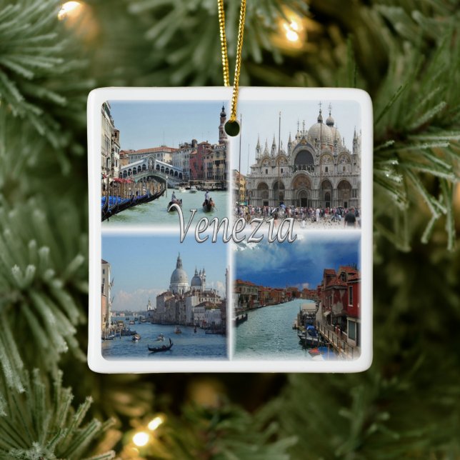 VNT024 VENICE, Mosaik, Venetien, Italien, Keramikornament (Baum)