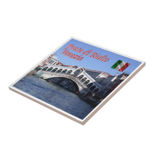 VNT026 VENICE, Rialto Bridge, Italien, Fliese