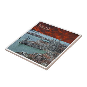 VNT044 VENICE, Punta Dogana, Venetien, Italien, Fliese