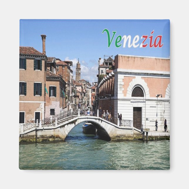 VNT053 VENICE, CA' BALA' BRIDGE, Italien, Kühlschr Magnet (Vorne)