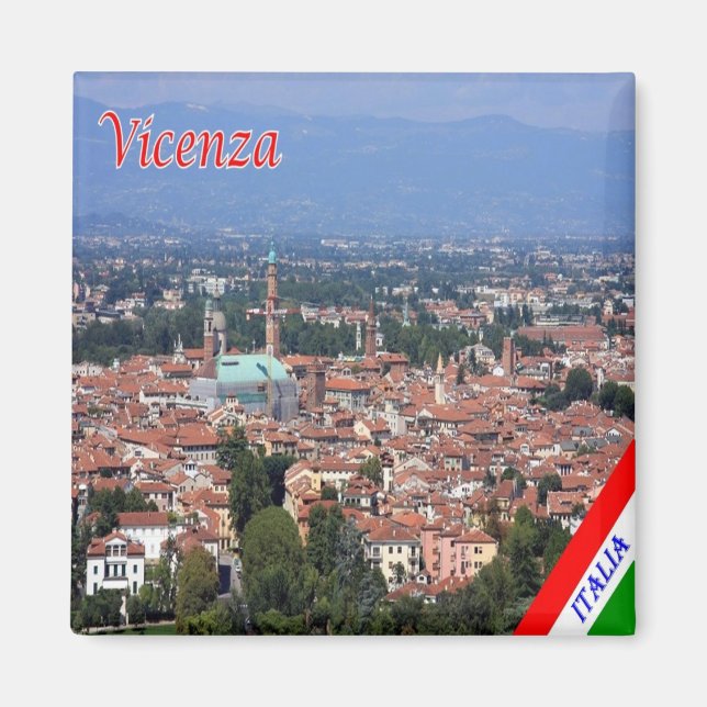 VNT074 VICENZA, Venetien, Italien, Kühlschrank Magnet (Vorne)