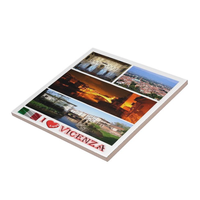VNT081 VICENZA I Liebe, Mosaik, Italien, Fliese (Seite)