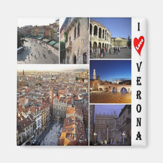 VNT089 VERONA I Liebe, Mosaik, Italien, Kühlschran Magnet