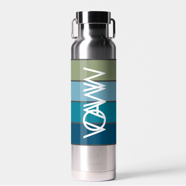 VOAWW Marine Strips Wasserflasche Trinkflasche (Vorne)