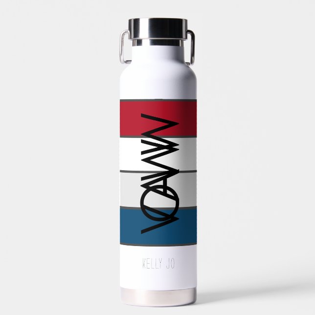 VOAWW-Marke Streifen Wasserflasche Trinkflasche (Vorne)