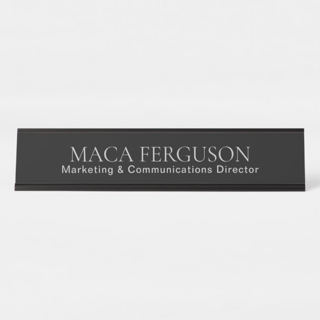 VOAWW-Namensplatte Schreibtischnamensplakette (Vorderseite )