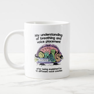 Vocal Coach lustiger Cartoon Jumbo-Tasse