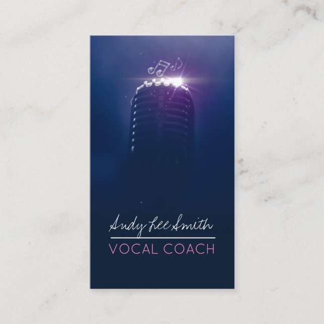 Vocal Coach Singer Visitenkarte (Vorderseite)