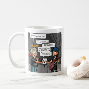 Vocalist Music Spaß Funny Puffsack Tasse