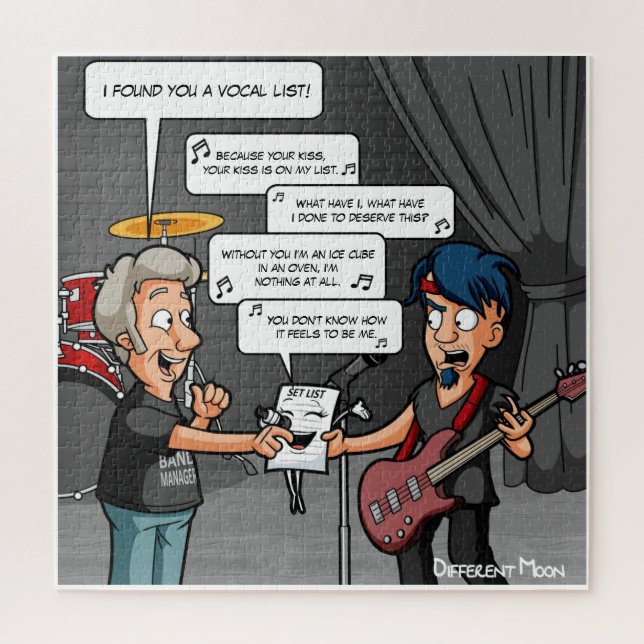 Vocalist Music Spaß Funny Puzzle (Vertikal)