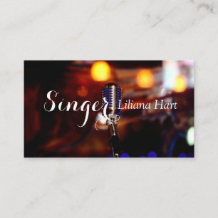 Vocaliste professionnel, Chanteur, Carte de visite