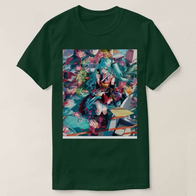 vocaloid Miku T-Shirt (Design vorne)