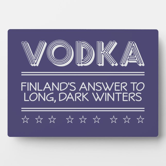 VODKA-Farbtafel Fotoplatte (Vorderseite)
