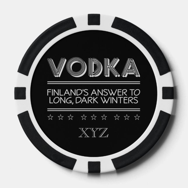 VODKA-Poker-Chips Pokerchips (Vorderseite)