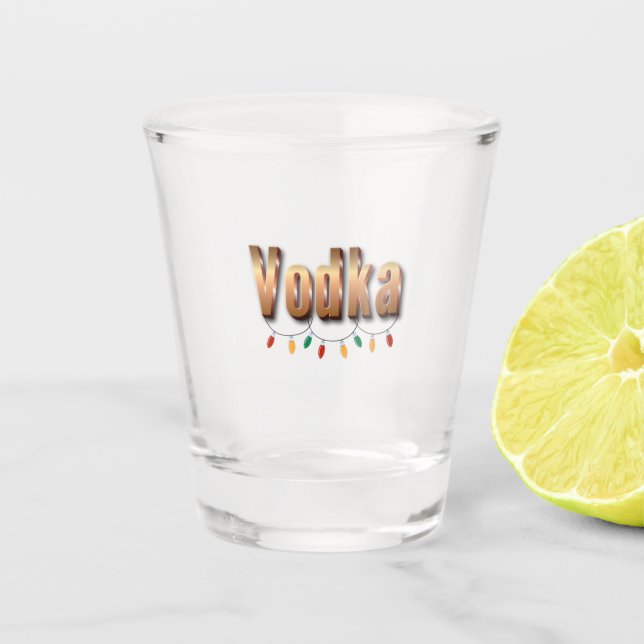 Vodka-Scheiben Schnapsglas (Vorderseite)