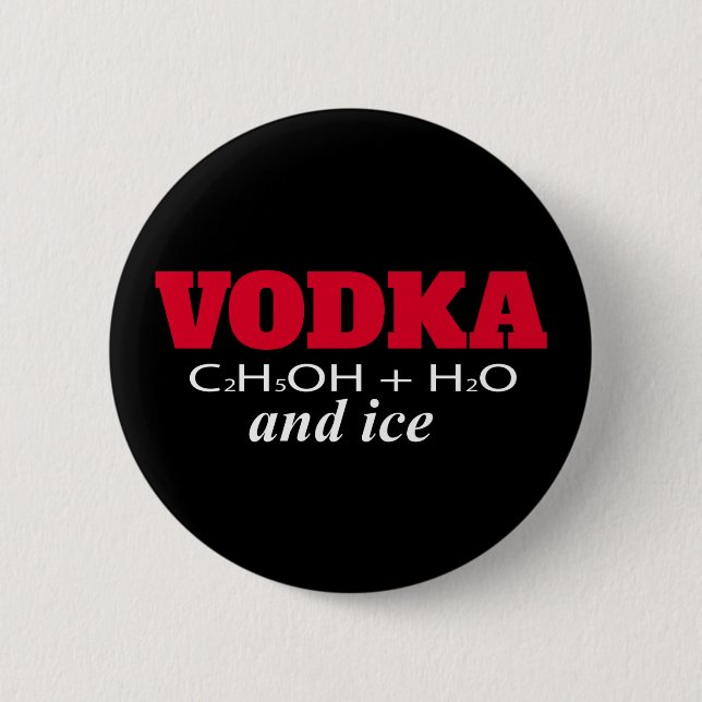 Vodka und Eis Button (Vorderseite)