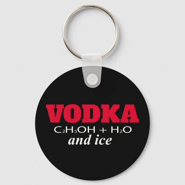 Vodka und Eis Schlüsselanhänger (Vorderseite)