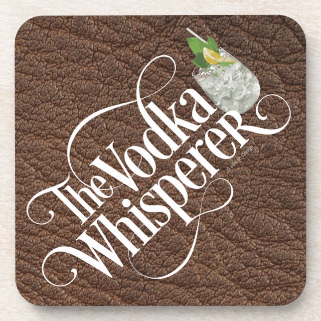 Vodka Whisperer Drink Untersetzer (Vorderseite)