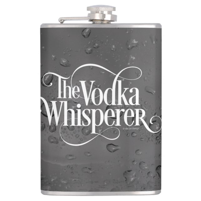 Vodka Whisperer Flachmann (Vorderseite)