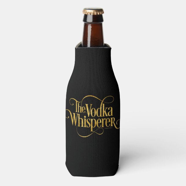 Vodka Whisperer Flaschenkühler (Flaschenvorderseite)