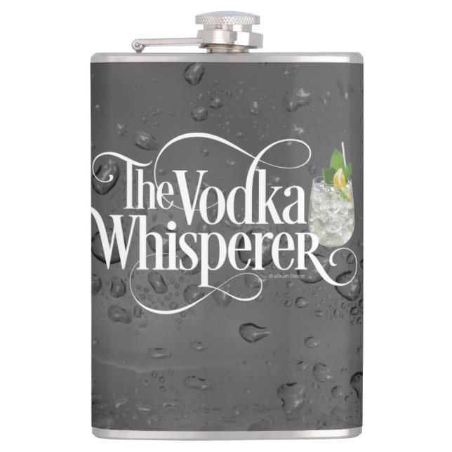 Vodka Whisperer Hip Flask Flachmann (Vorderseite)