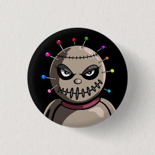Vodoo Puppe Button