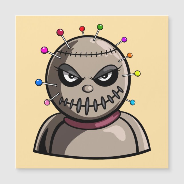 Vodoo Puppe Magnetkarte (Vorderseite)