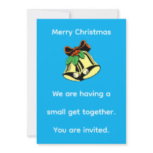 Vœu de Noël avec invitation