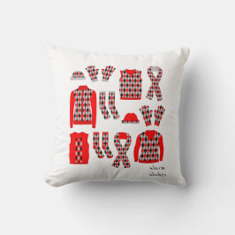 Vœux chaleureux Coussin Articles à motif Argyle -