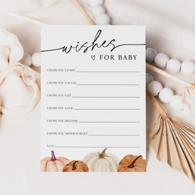 Voeux citrouilles pour carte bébé (Créateur téléchargé)