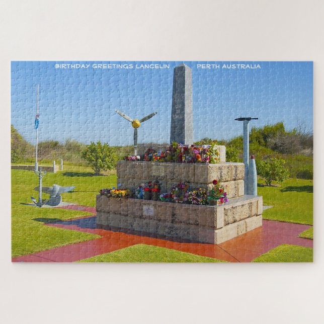 Voeux d'anniversaire Perth Australie Jigsaw Puzzle (Horizontal)