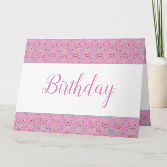 Voeux D'Anniversaire Rose Juste Pour Vous Carte De (Devant)